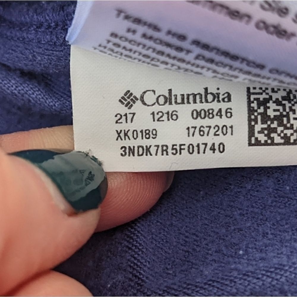 Columbia diamond pattern hooded fleece pullover - Picture 9 of 9